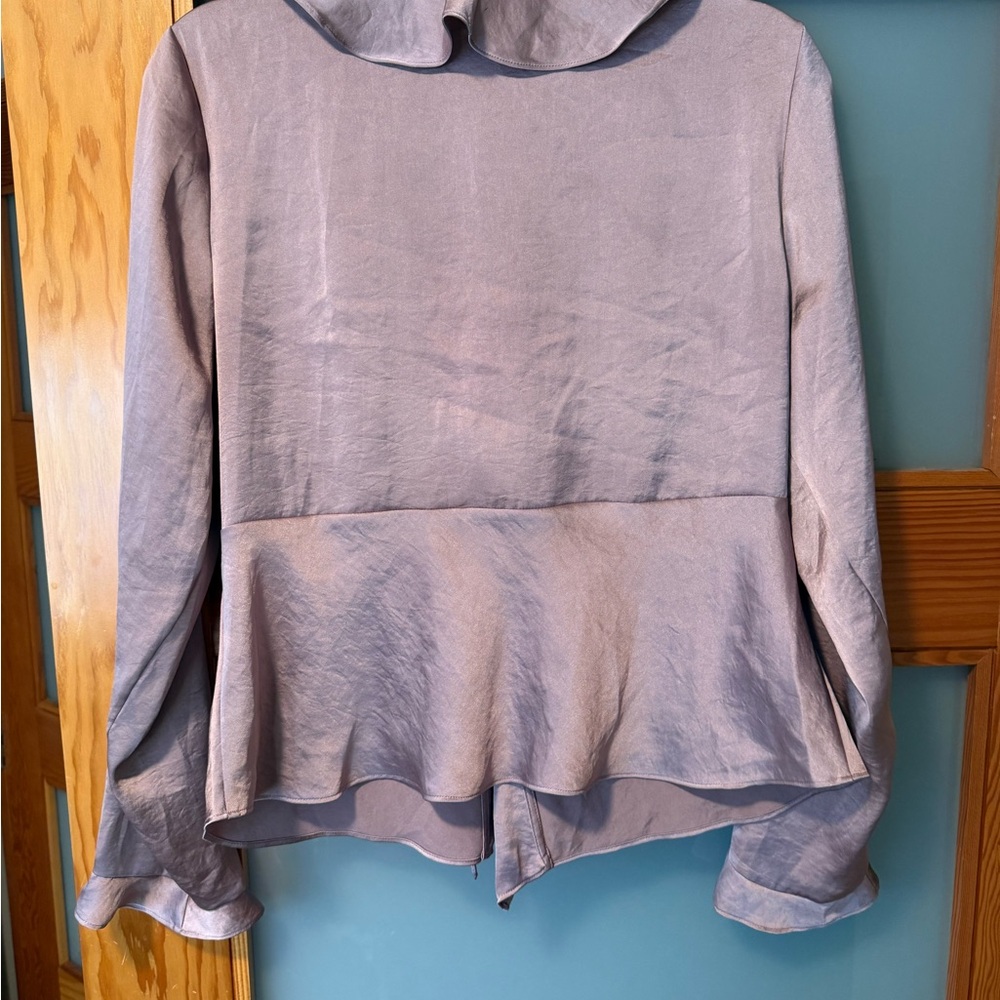 Lavender Ruffle Blouse - Picture 4 of 4